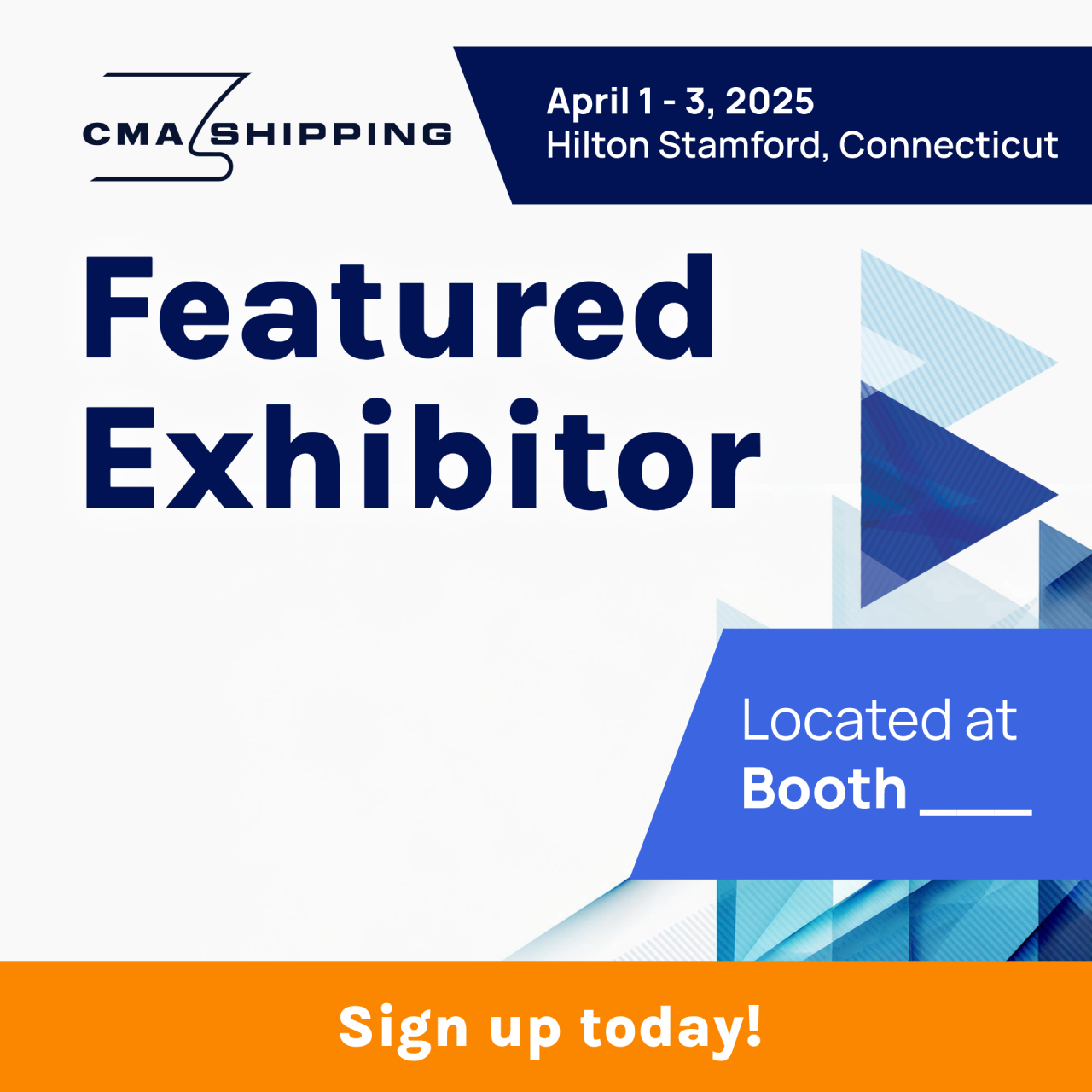 LinkedIn Banner for CMA Shipping 2025 - Exhibitors